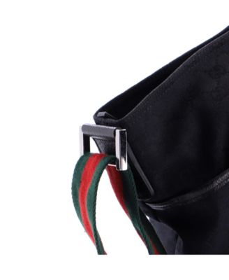 Medium Front Pocket Web Messenger GG Canvas