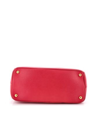 Medium Double Zip Lux Tote Saffiano Leather