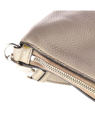 Mini Flat Zip Crossbody Bag Vitello Daino
