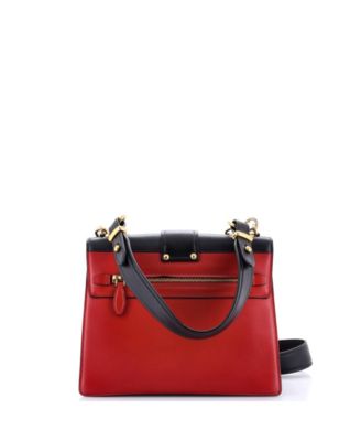 Medium Cahier Convertible Shoulder Bag City Calf and Saffiano