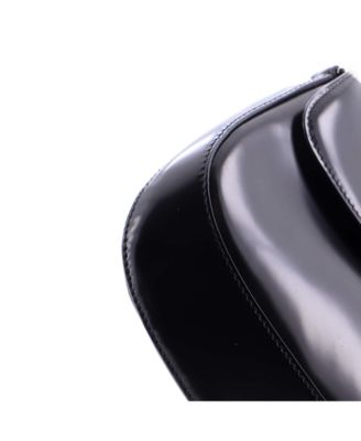 Small Cleo Flap Shoulder Bag Spazzolato Leather