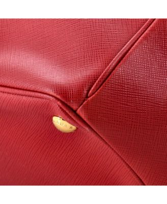 Large Double Zip Lux Tote Saffiano Leather