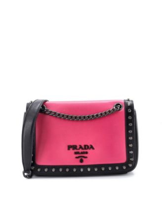 Small Chain Flap Bag Studded Glace Calf