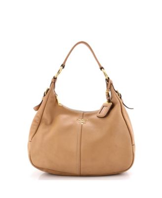 Medium Zip Top Hobo Vitello Daino