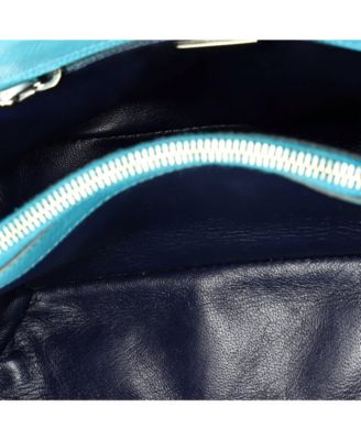 Small Turnlock Cuir Twin Tote Saffiano Leather