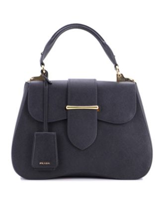 Large Sidonie Top Handle Bag Saffiano Leather