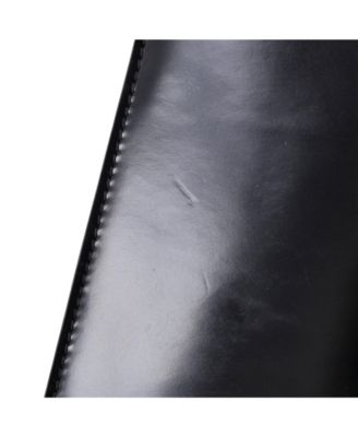 Small Maxi Triangle Logo Chain Flap Bag Brushed Leather