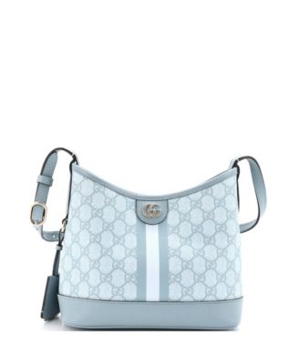 Small Ophidia Open Bucket Bag GG Coated Canvas with Leather