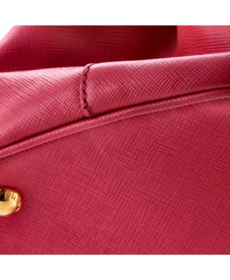 Medium Double Zip Lux Tote Saffiano Leather