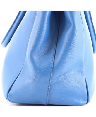 Medium Double Zip Lux Tote Saffiano Leather