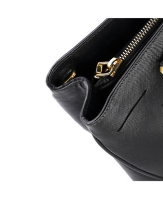 Medium Lux Open Tote Saffiano Leather