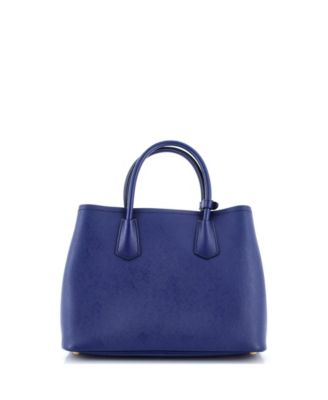 Medium Cuir Double Tote Saffiano Leather