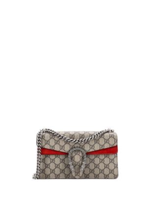 Small Dionysus Bag GG Coated Canvas with Crystal Embellished Metal