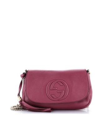 Medium Soho Chain Crossbody Bag Leather