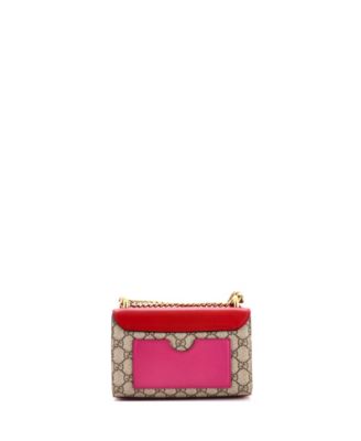 Small Padlock Shoulder Bag GG Coated Canvas and Leather