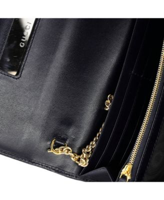 Horsebit 1955 Chain Wallet Canvas with Leather