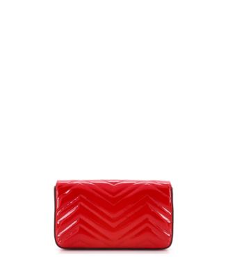 Mini GG Marmont Flap Bag Matelasse Patent