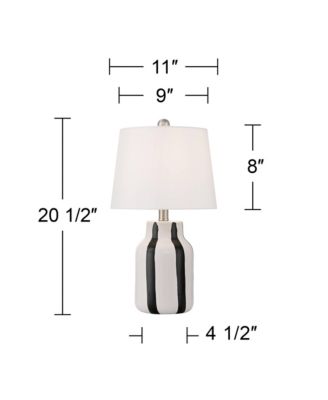 Cookies and Cream 20 1/2 High Ceramic Table Lamp