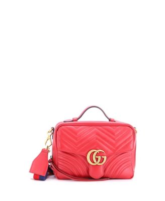Small GG Marmont Zip Around Camera Bag Matelasse Leather
