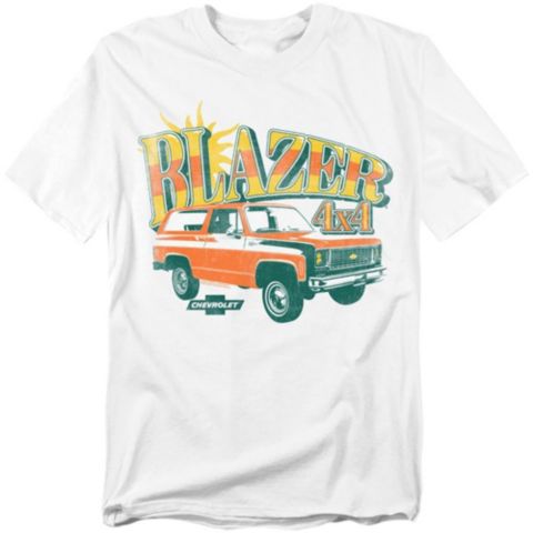 Мужская футболка Corvette Chevrolet Blazer Retro, цвет: Белый