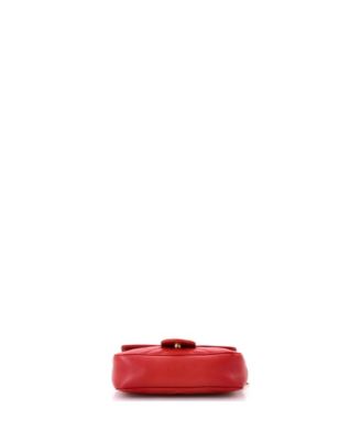 Super Mini GG Marmont Flap Bag Matelasse Leather