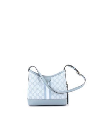 Small Ophidia Open Bucket Bag GG Coated Canvas with Leather