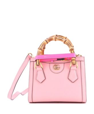 Mini Diana NM Bamboo Handle Tote Leather