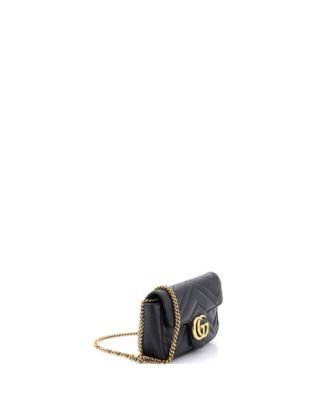 Super Mini GG Marmont Flap Bag Matelasse Leather