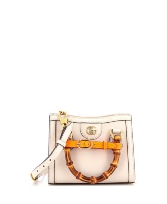 Mini Diana NM Bamboo Handle Tote Leather