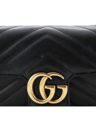 Super Mini GG Marmont Flap Bag Matelasse Leather