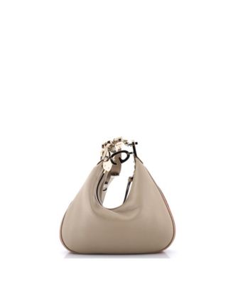 Small Attache Shoulder Bag Leather