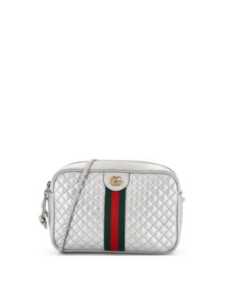 Small Trapuntata Camera Bag Quilted Leather