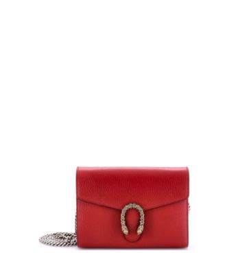 Small Dionysus Chain Wallet Leather with Embellished Detail