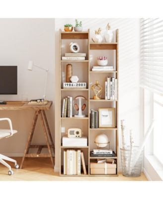 Eleven Tier Modern Book Organizer Bookcase with Anti Tipping