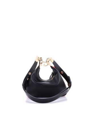 Small Attache Shoulder Bag Leather
