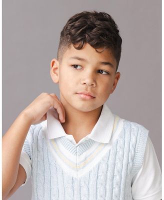 Hope and Henry Little and Big Boys' Organic V-Neck Cricket Sweater Vest