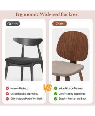 Bentwood Dining Chairs Set of Two with Padded Seats