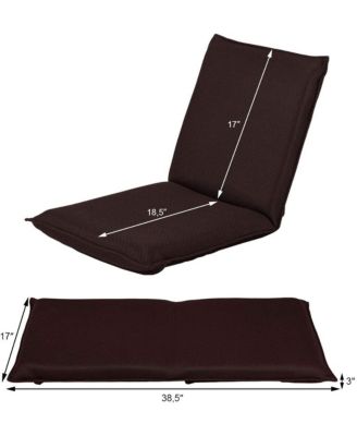 Adjustable Folding Floor Sofa Chair with Six Recline Positions