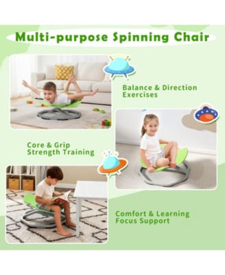 Kids Sensory Swivel Chair with 360 Degree Spinning Base