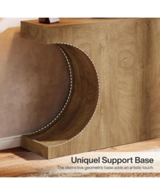 41.3'' Console Table with C-Shaped Legs, Farmhouse Wooden Entryway Table