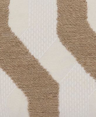 Textured Jute Stripe Decorative Pillow, 12" x 20"