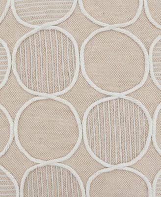 Circle Stitch Decorative Pillow, 18" x 18"