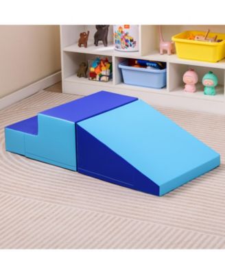 2-Piece Step and Slide Soft Foam Climber Set for Infants & Toddlers