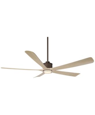 60" Casa Vieja Hex Oak LED Ceiling Fan with Remote