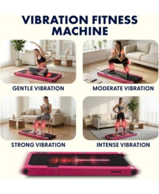 2-in-1 Walking Pad Treadmill with Vibration Plates (SQWPVH15PK)