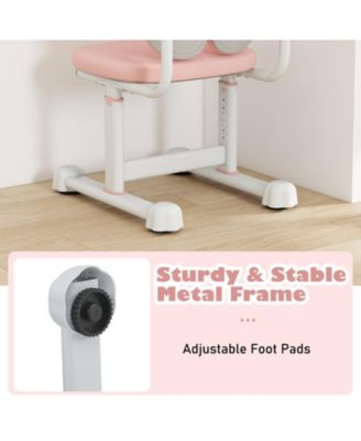 Kids Desk Chair with Double Back Support and Adjustable Height