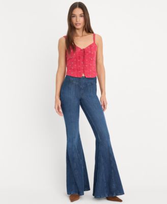 Women's Dolly Joleans High-Rise Flared-Leg Jeans