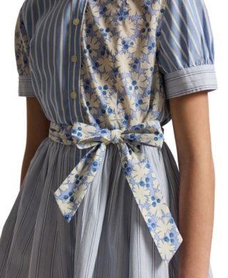 Girls' 7-16 Short-Sleeve Shirt Dress