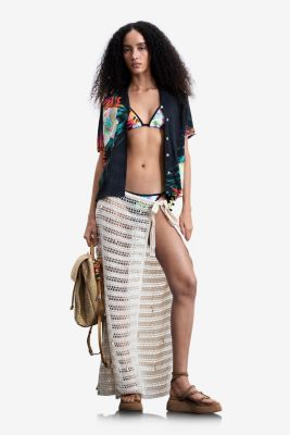 Women's Openwork pareo with appliques