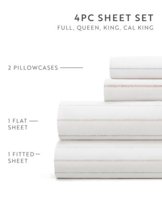 Soft Lines 4-P.c. Sheet Set, California King